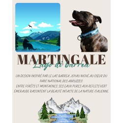 Martingale chien Lago di Barrea – Collier artisanal imperméable B Wild Shop
