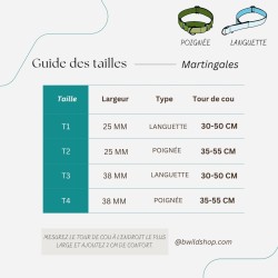 Martingale chien Lago di Barrea – Collier artisanal imperméable B Wild Shop