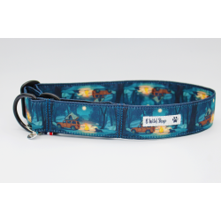 Martingale chien Grands Avaux Bleu – Collier artisanal imperméable B Wild Shop