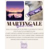 Martingale chien Lac d’Aydat Violet – Collier artisanal imperméable B Wild Shop