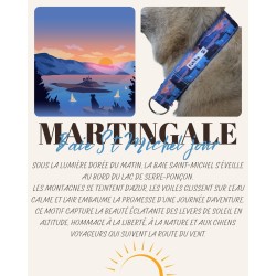 Martingale chien Baie Saint-Michel Jour – Collier artisanal imperméable B Wild Shop