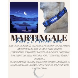 Martingale chien Baie Saint-Michel Nuit – Collier artisanal imperméable B Wild Shop