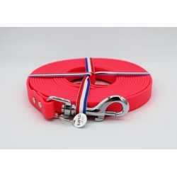 Longe pour chien Rose Néon – TPU imperméable & fabrication artisanale | B Wild Shop