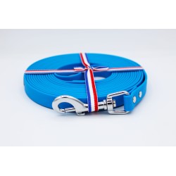 Longe pour chien Bleu Clair – TPU imperméable & fabrication artisanale | B Wild Shop