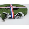 Longe pour chien Olive – TPU imperméable & fabrication artisanale | B Wild Shop