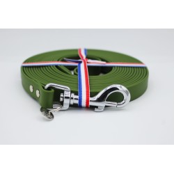 Longe pour chien Olive – TPU imperméable & fabrication artisanale | B Wild Shop