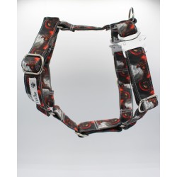 Harnais Léonidas – Tissu imperméable & bouclerie Safe Lock argent | B Wild Shop
