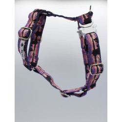 Harnais Lac Aydat Violet – Tissu imperméable & bouclerie Safe Lock argent | B Wild Shop