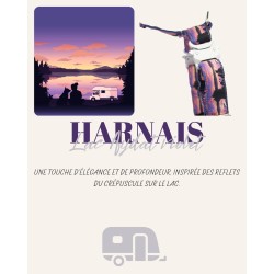 Harnais Lac Aydat Violet – Tissu imperméable & bouclerie Safe Lock argent | B Wild Shop