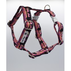 Harnais Lac Aydat Rose – Tissu imperméable & bouclerie Safe Lock argent | B Wild Shop