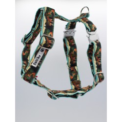 Harnais Vallée des Saints Printemps – Tissu imperméable & bouclerie Safe Lock argent | B Wild Shop