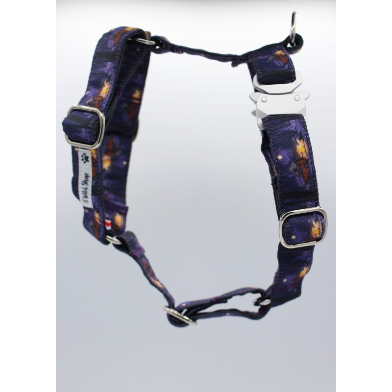 Harnais Grands Avaux Violet – Tissu imperméable & bouclerie Safe Lock argent | B Wild Shop Harnais Grands Avaux Violet – Tissu imperméable & bouclerie Safe Lock argent | B Wild Shop