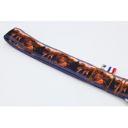 Poignée Vallée des Saints Automne – Tissu imperméable & mousqueton argent | B Wild Shop