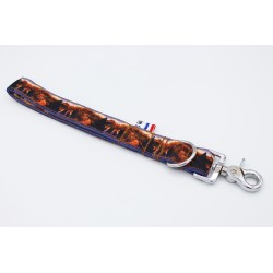 Poignée Vallée des Saints Automne – Tissu imperméable & mousqueton argent | B Wild Shop
