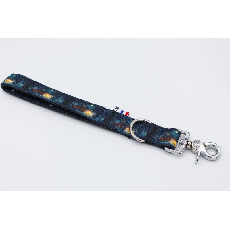 Poignée Grands Avaux Bleu – Tissu imperméable & mousqueton argent | B Wild Shop Poignée Grands Avaux Bleu – Tissu imperméable & mousqueton argent | B Wild Shop