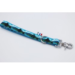 Poignée Lago di Barrea – Tissu imperméable & mousqueton argent | B Wild Shop