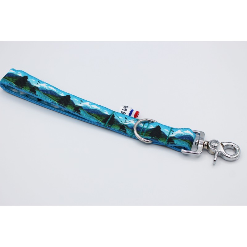 Poignée Lago di Barrea – Tissu imperméable & mousqueton argent | B Wild Shop Poignée Lago di Barrea – Tissu imperméable & mousqueton argent | B Wild Shop