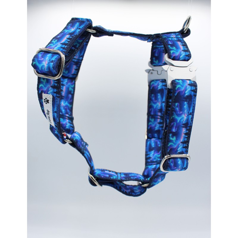 Harnais Yukon – Tissu imperméable & bouclerie Safe Lock argent | B Wild Shop