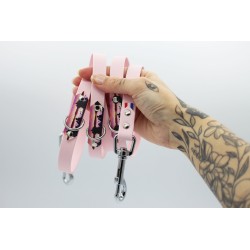 Laisse multipositions Lac d’Aydat Rose – TPU imperméable & motifs UV | B Wild Shop