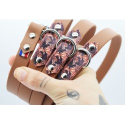 Laisse multipositions Huginn et Muninn – TPU imperméable & motifs UV | B Wild Shop