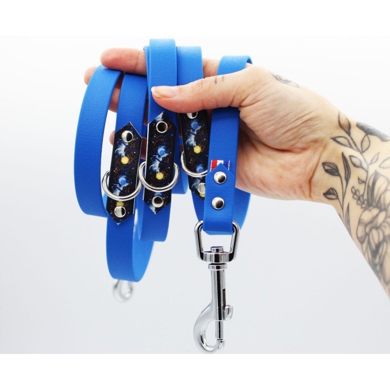 Laisse multipositions Hati et Sköll – TPU imperméable & motifs UV | B Wild Shop