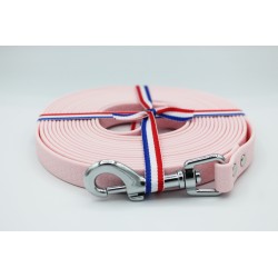 Longe chien Hexa rose pastel antidérapante & imperméable | B Wild Shop