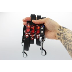 Laisse multipositions Feu – TPU imperméable & motifs UV | B Wild Shop