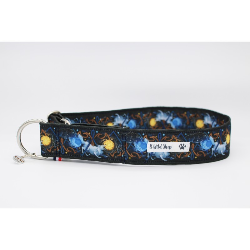 Martingale Hati et Sköll – Collier chien ajustable & motif nordique | B Wild Shop