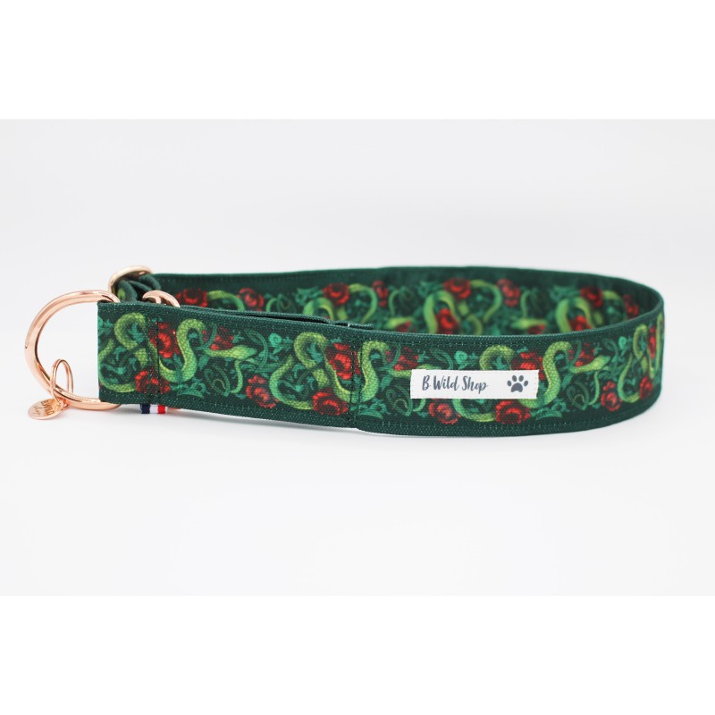 Martingale chien Jörmungand – Collier artisanal imperméable B Wild Shop