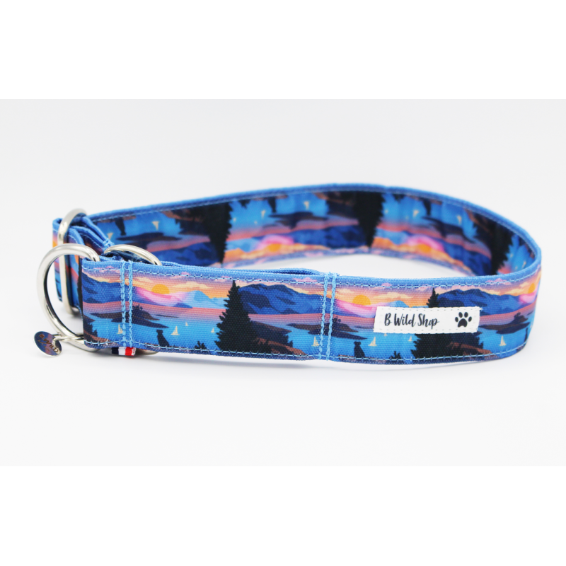 Martingale chien Baie Saint-Michel Jour – Collier artisanal imperméable B Wild Shop Martingale chien Baie Saint-Michel Jour – Collier artisanal imperméable B Wild Shop