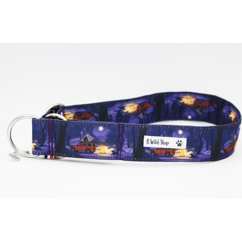 Martingale chien Grands Avaux Bleu – Collier artisanal imperméable B Wild Shop Martingale chien Grands Avaux Bleu – Collier artisanal imperméable B Wild Shop