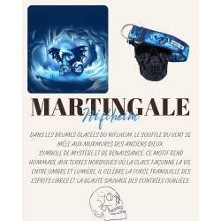 Martingale chien Niflheim – Collier artisanal imperméable B Wild Shop
