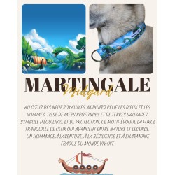 Martingale chien Midgard – Collier artisanal imperméable B Wild Shop