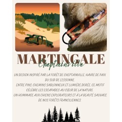 Martingale chien Cheptainville – Collier artisanal imperméable B Wild Shop
