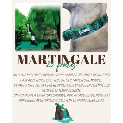 Martingale chien 25 Fontes – Collier artisanal imperméable B Wild Shop