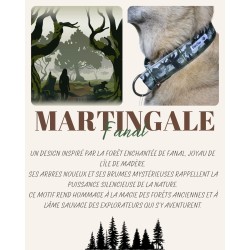 Martingale chien Fanal – Collier artisanal imperméable B Wild Shop